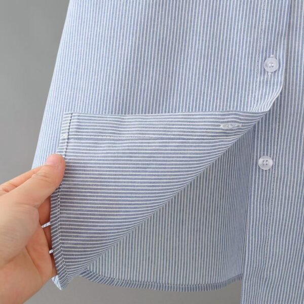 เสื้อเชิ้ตแขนสั้น ปักลายแมว