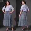 21-1297+13-1150 (3) เสื้อเชิ้ตแขนสั้น ปักลายแมว