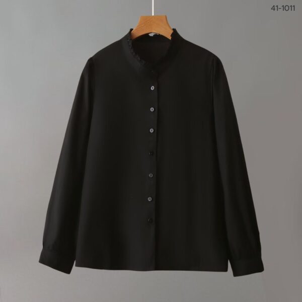 เสื้อทำงานแขนยาวคอระบาย
