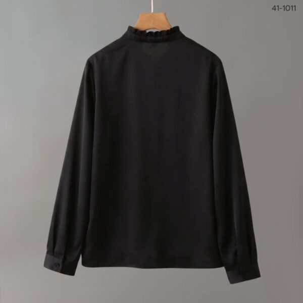 เสื้อทำงานแขนยาวคอระบาย
