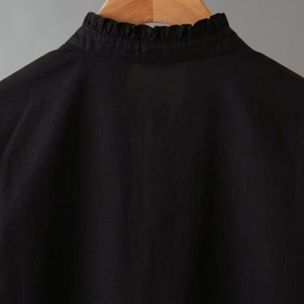 เสื้อทำงานแขนยาวคอระบาย