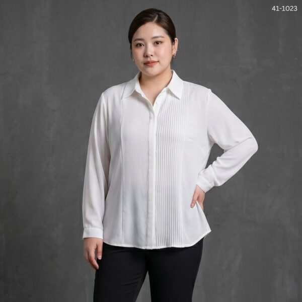 41-1023 (2) เสื้อเชิ้ตทำงานแขนยาว