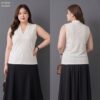 เสื้อแขนกุดคอวี