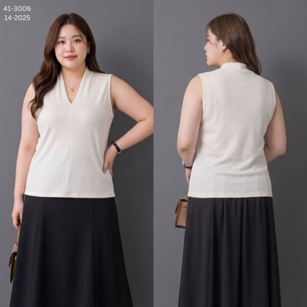 เสื้อแขนกุดคอวี