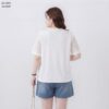 เสื้อคอกลมแต่งกระดุมเฉียง