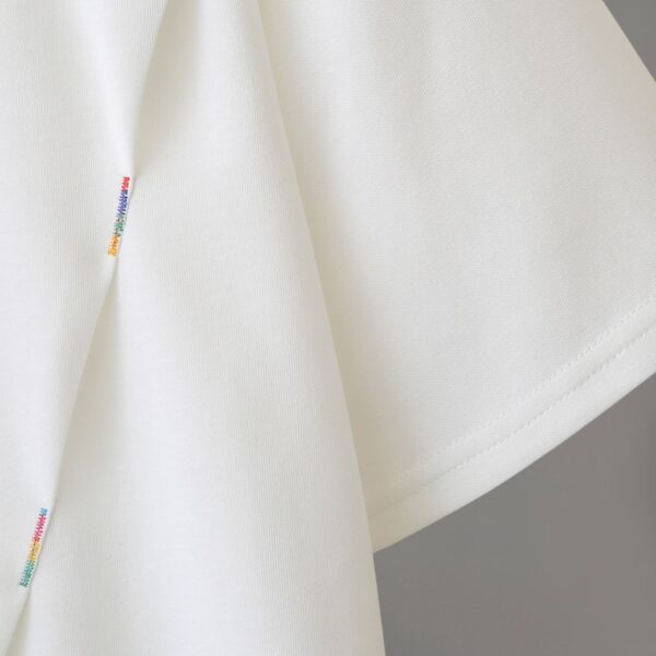 21-1304 (3) เสื้อคอกลมแต่งลายจีบ