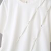 21-1304 (4) เสื้อคอกลมแต่งลายจีบ