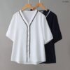 เสื้อลำลองคอวี