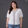 เสื้อลำลองคอวี