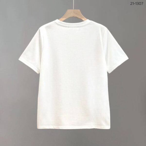 21-1307 (2) เสื้อยืดคอกลมแต่งผ้าตาข่าย