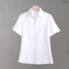 41-1024 (1) 41-1024 เสื้อเชิ๊ตแขนสั้น สีขาว