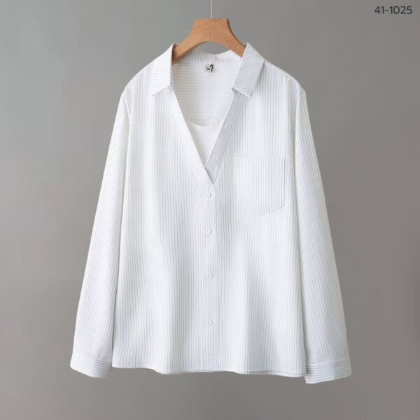 41-1025 (3) เสื้อคอวีแขนยาว