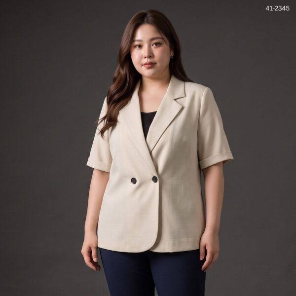 41-2345 (4) เสื้อคลุมทำงาน แขนสามส่วน