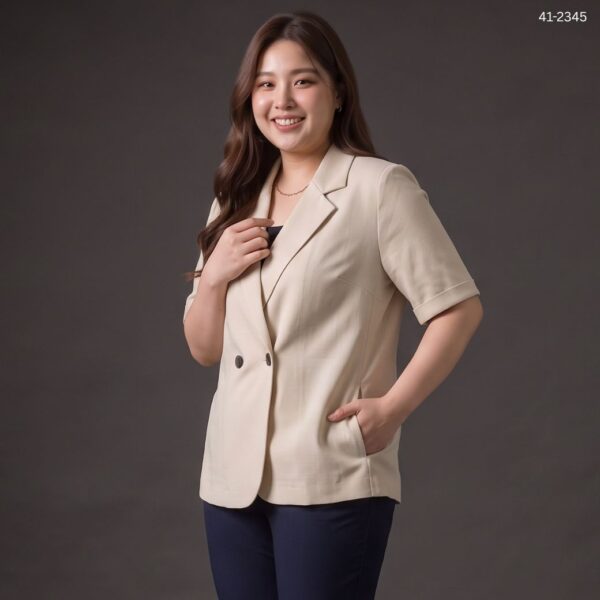 41-2345 (5) เสื้อคลุมทำงาน แขนสามส่วน